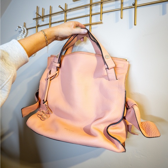 HENRI BENDEL Windsor Leather Satchel Tote Bag - Picture 2 of 7